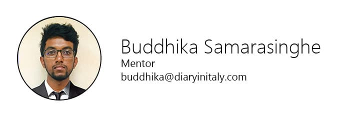 Buddhika Samarasinghe — Mentor at Diary in Italy